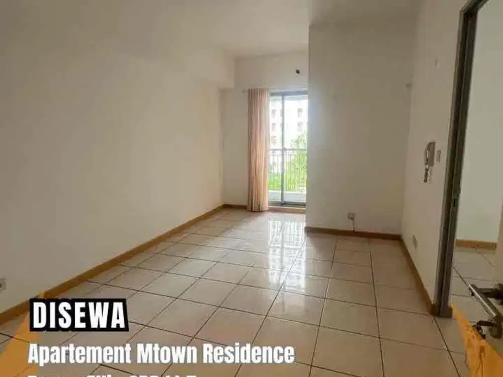Disewa Apart Mtown Residence Tower Ellis 2BR Lt 7