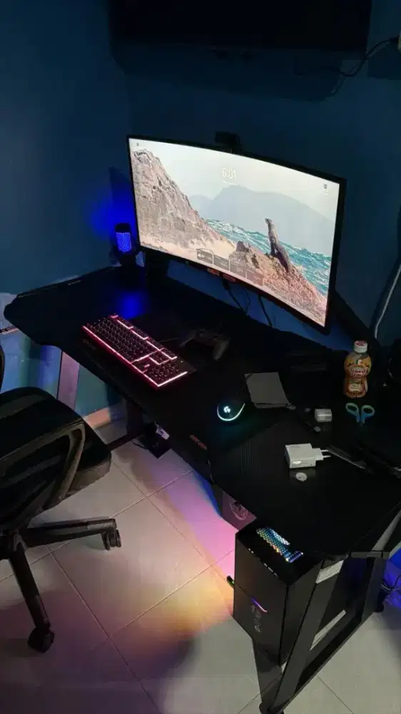 PC GAMING SPEK GAHAR + MEJA nya