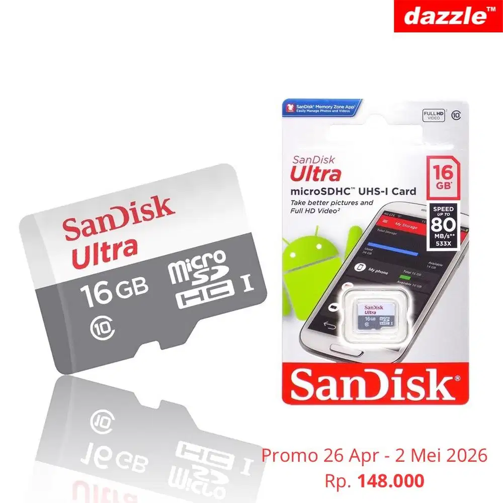MicroSD Sandisk 16gb