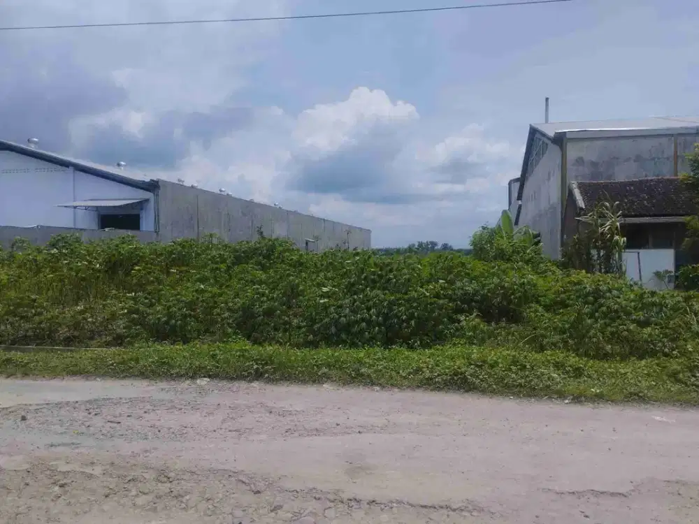 Tanah Zona Industri Bagus Dibangun Gudang di Grogol Sukoharjo
