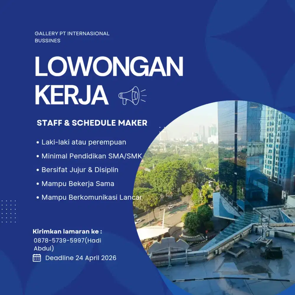 Guyss, ada lokerr nih buat penempatan di mall kasablanka!!