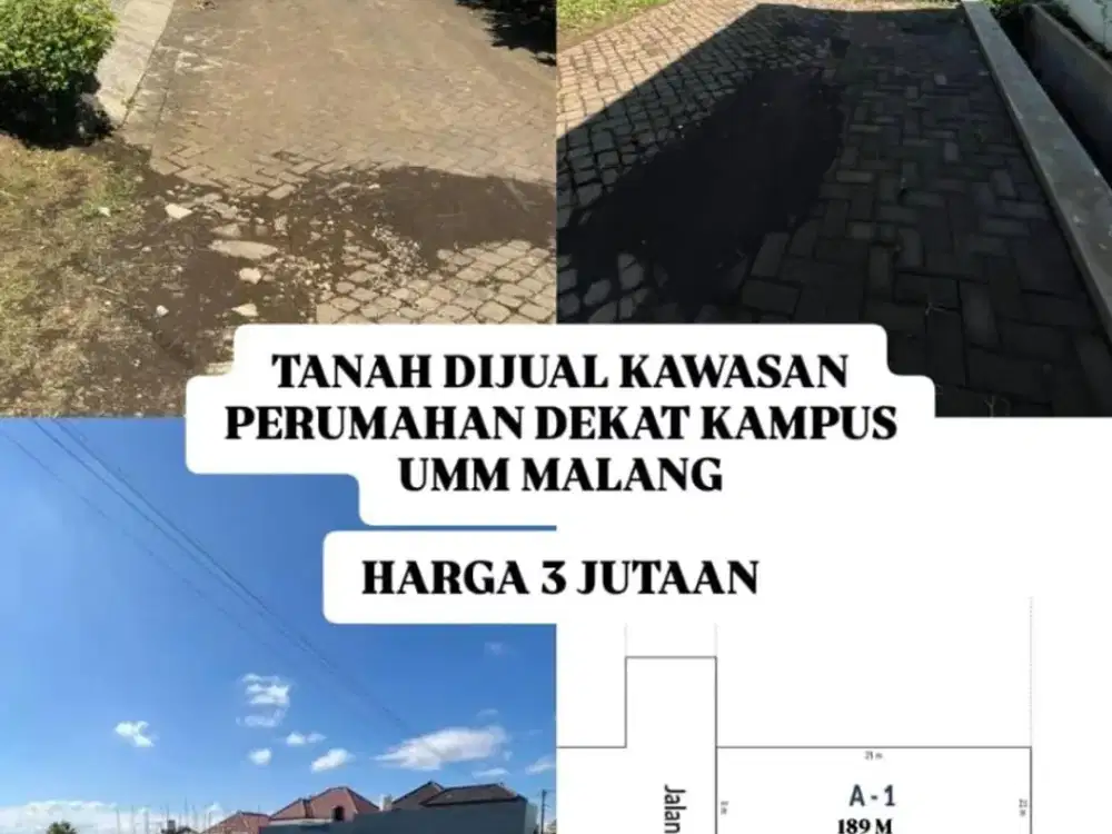 Tanah View Pegunungan Area Perumahan Dekat UMM Malang