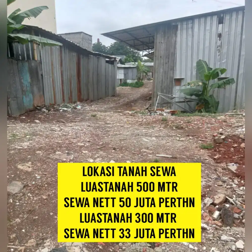 SEWA TANAH KOSONG 300  MTR DI KEMBANGAN