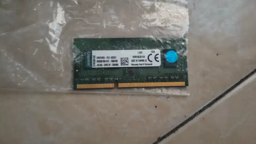 Memori laptop 4 GB ddr3 pc12800 Kingston sodimm ram