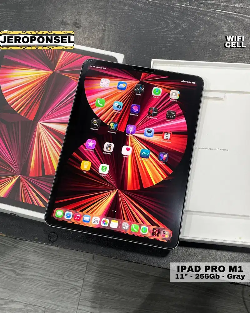 IPAD PRO M1 256GB WIFI CELLULAR ORIGINAL GARANSI ADA MINUS