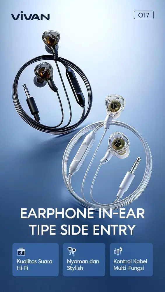 EARPHONE CABLE VIVAN Q17