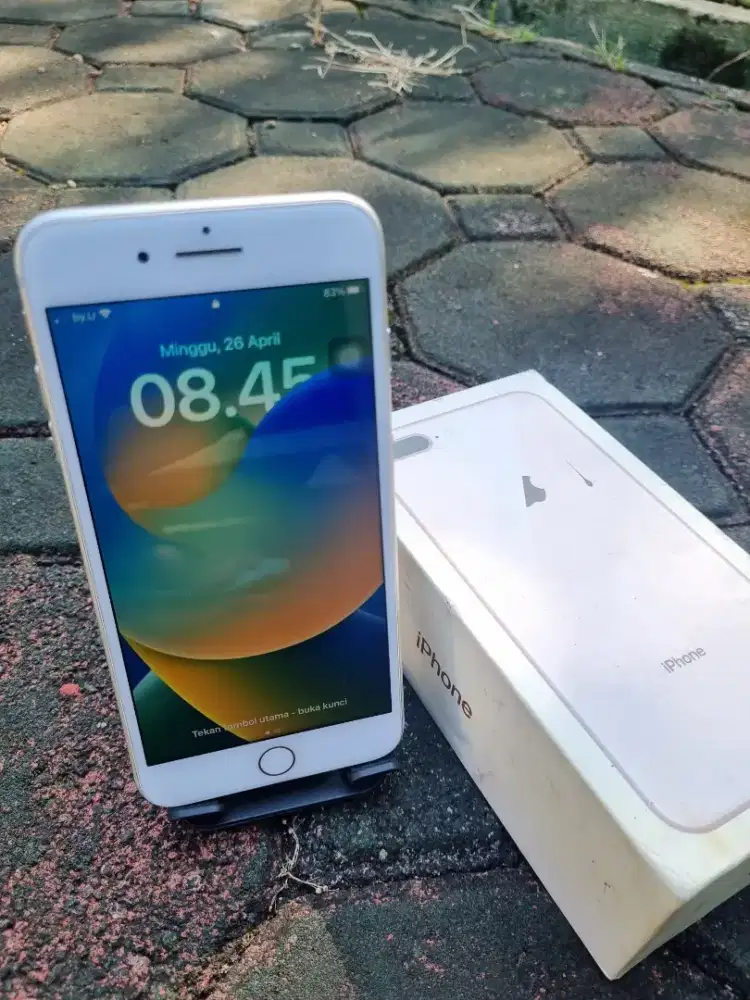 Iphone 8plus 64gb inter allop matang semua kartu