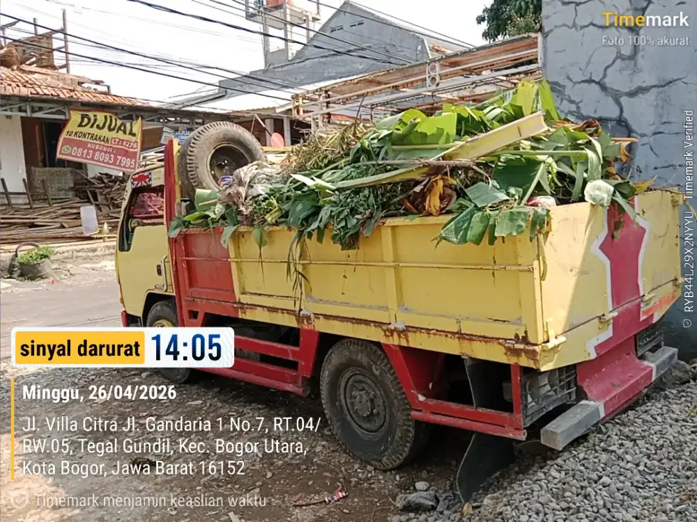 Jasa angkut/buang puing, sampah projek, pindahan rumah dll.
