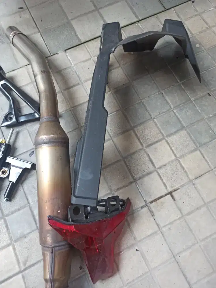 Exhaust/knalpot Ori Ninja 250Fi'2022, Windshield, Stop Lamp