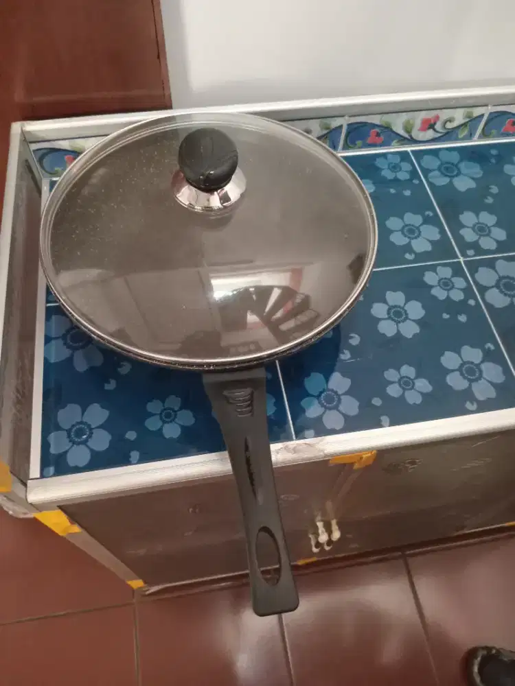 wokpan jumbo tutup kaca
