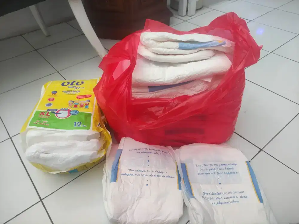 Jual cepat popok dewasa 4XL perekat 17 PC + celana 9 jual murah