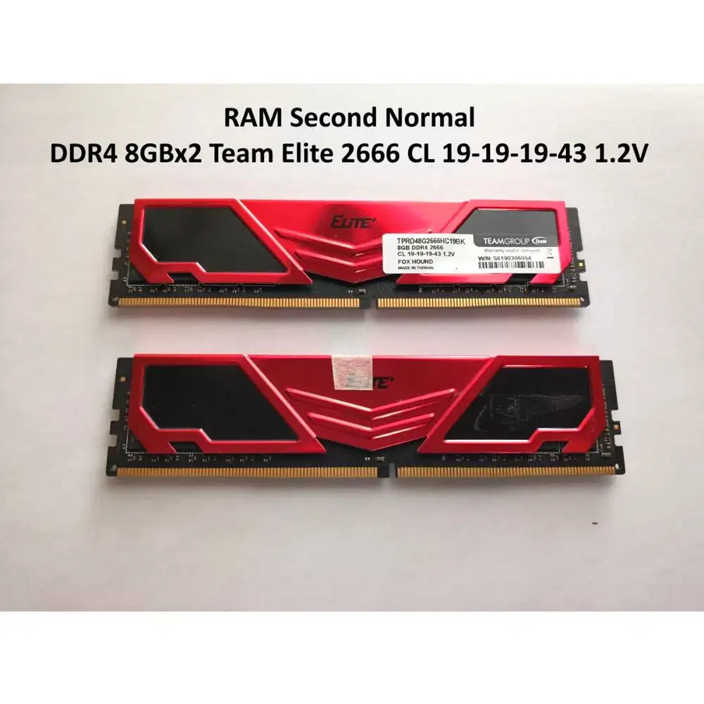 RAM DDR4 16GB (8GBx2) 2666 Longdimm Second Normal