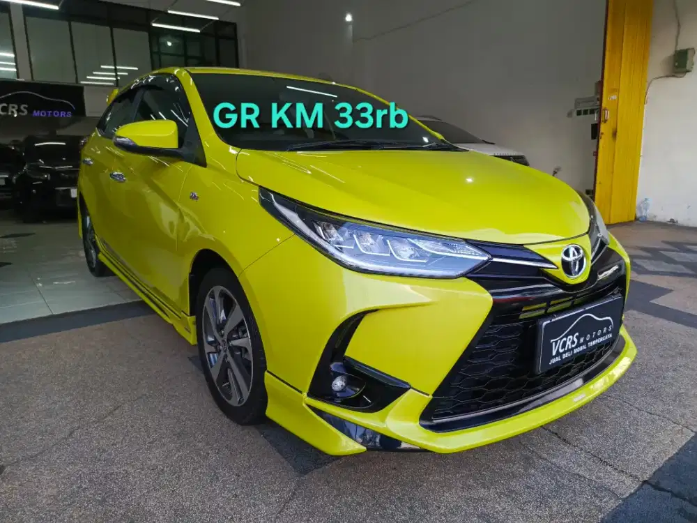 Toyota Yaris S GR 2022 KM33rb TRD sport kuning W gresik sportivo a/t