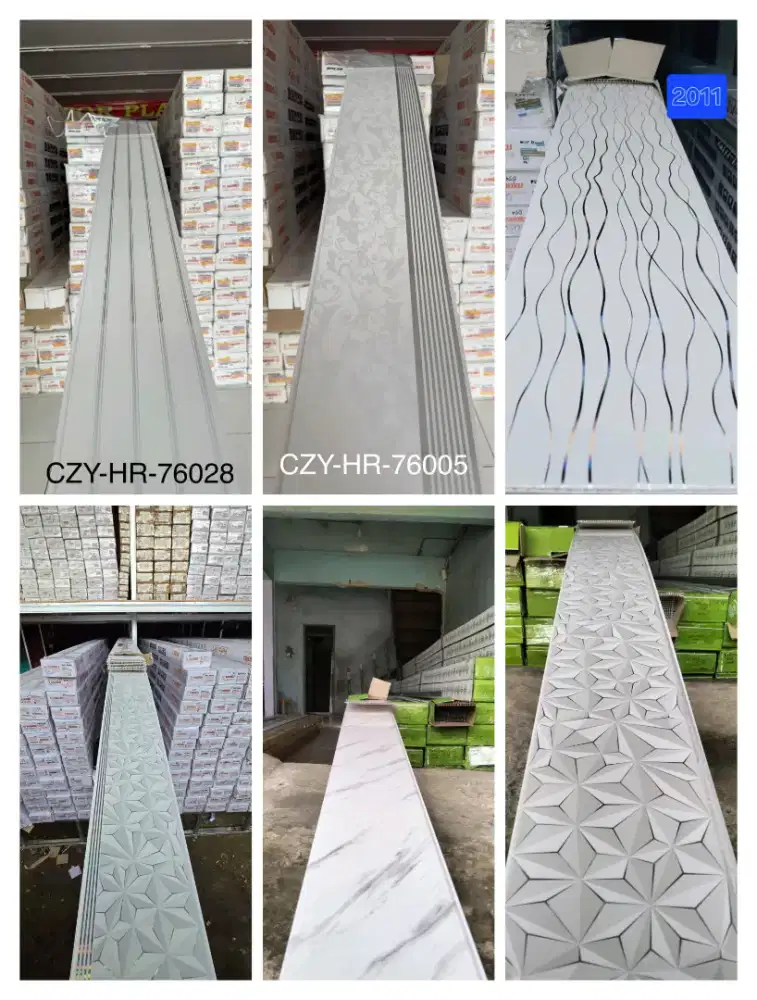 Plafon pvc tersedia berbagai macam motif