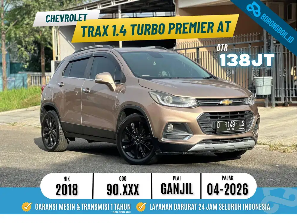 Jual Cepat!! Chevrolet Trax 1.4 Turbo Premier 2018 Coklat