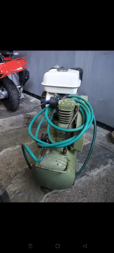 Kompresor angin 1/4 pk mesin Honda gp160 jarang dipake 2.250 nego