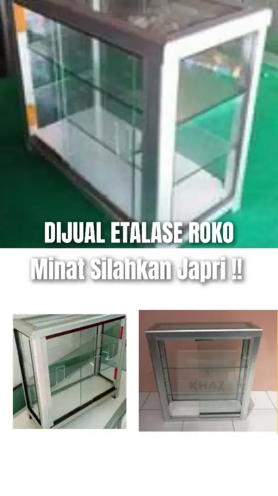 Etalase Rokok Mini Alumunium