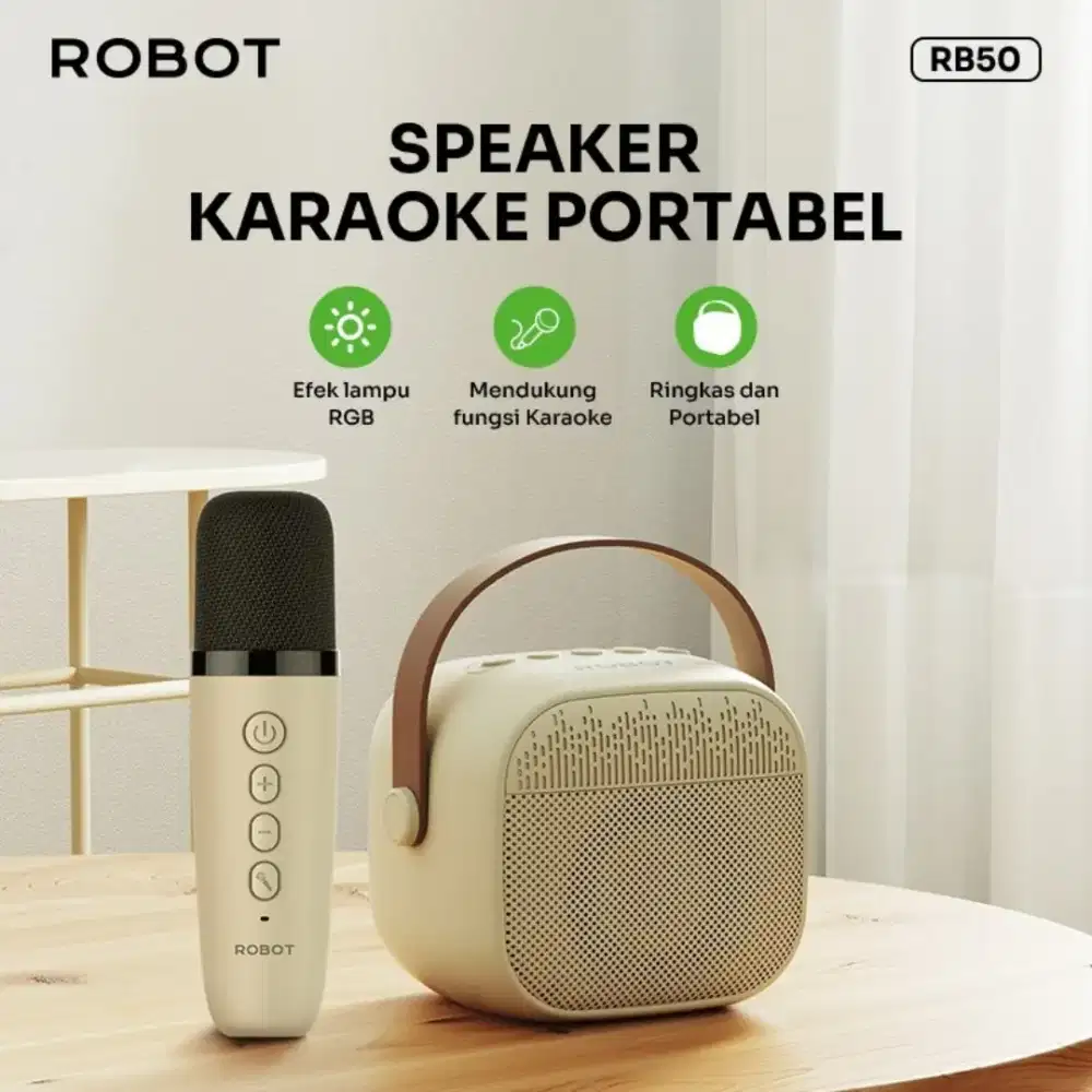 Speaker Bluetooth Karaoke Robot RB50