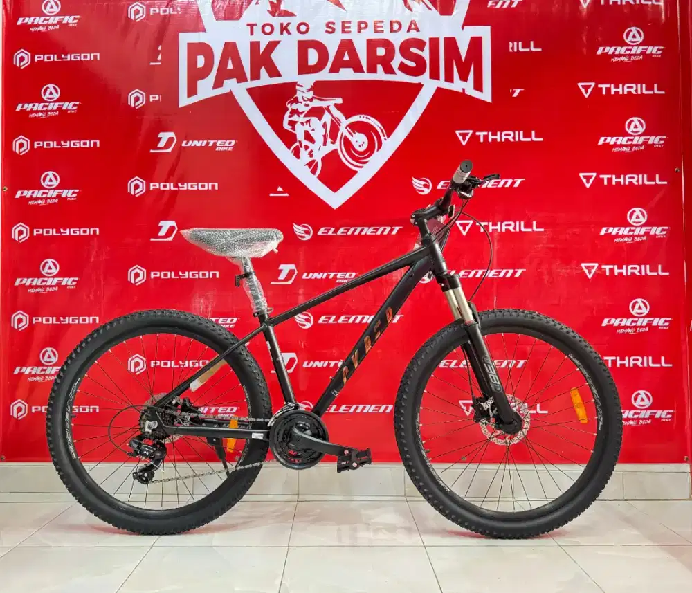 Sepeda Gunung MTB Element Cyber X8 Frame aluminium rem hydrolik