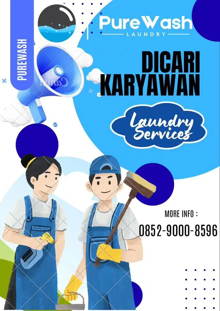 Dibutuhkan karyawan laundry