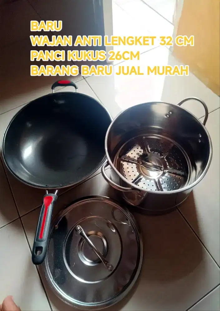 Panci Stenllis & Wajan Anti Lengket