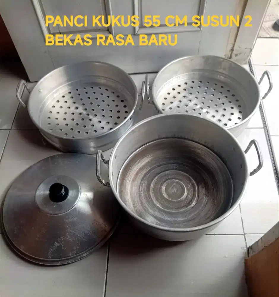 Panci Kukus Susun 3 Alumunium Tebal