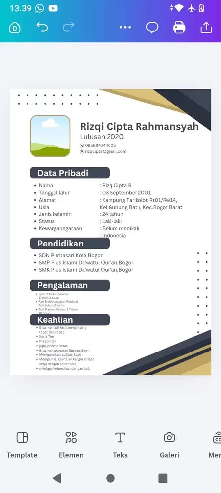 Mencari pekerjaan bidang apapun