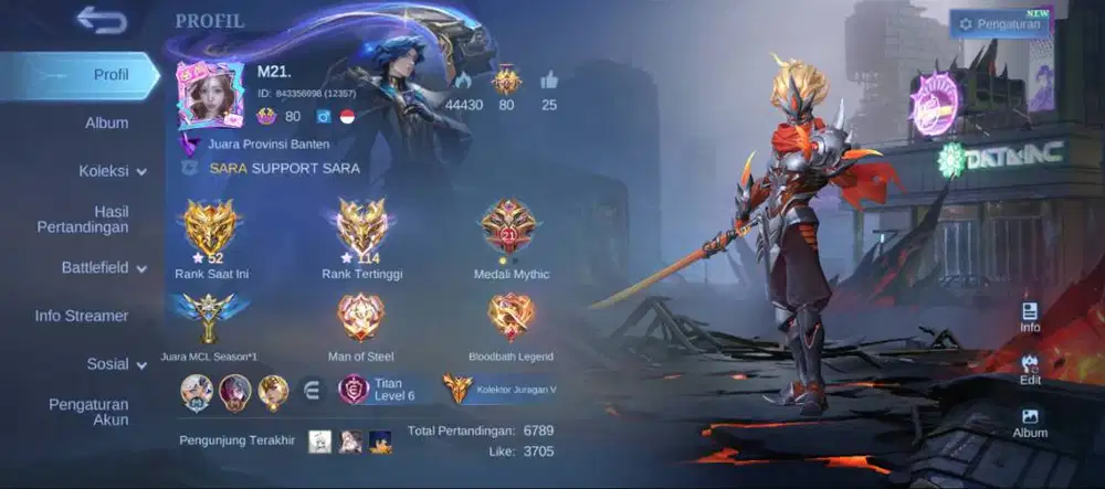 JUAL AKUN PRIBADI (MLBB + VALORANT)