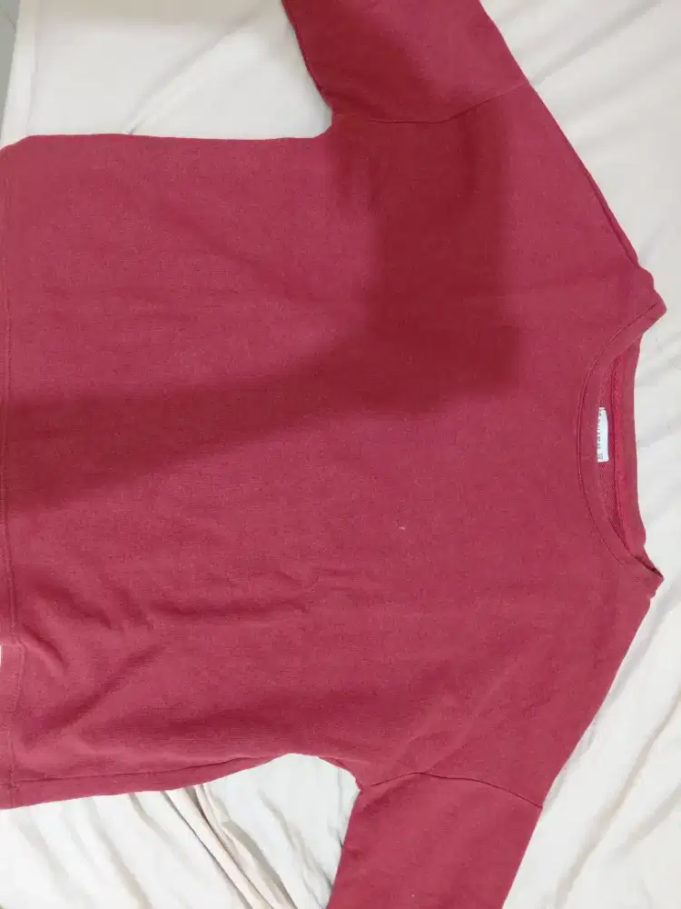 Prelove pu11 n b3ar sweater merah lengan panjang