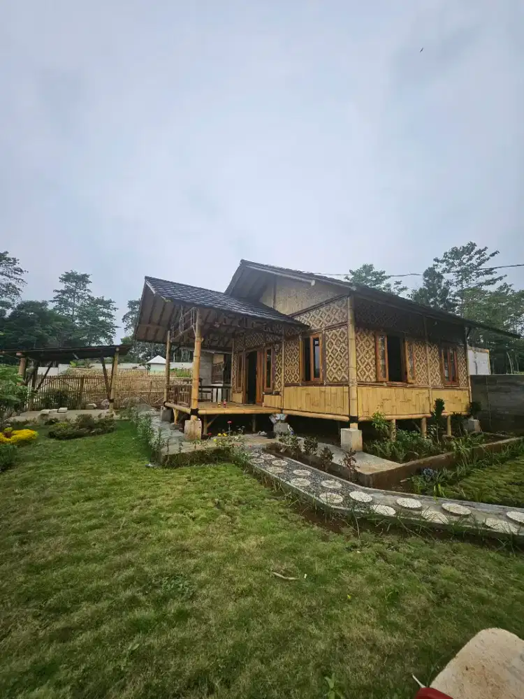 Dijual Vila Bambu Asri suasana Desa di dekat Buah Batu Bandung