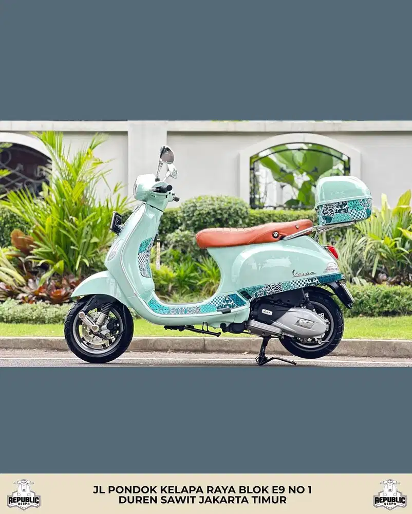 PIAGGIO VESPA LX 125 IGET LED BATIK SERIES WARNA HIJAU PERFECT CONDITI