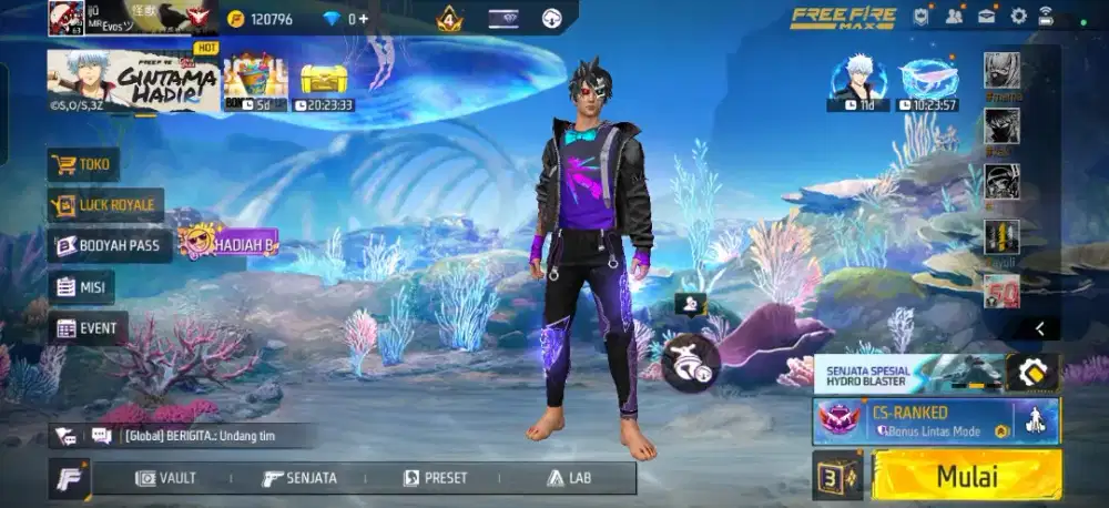 Akun game free fire murah