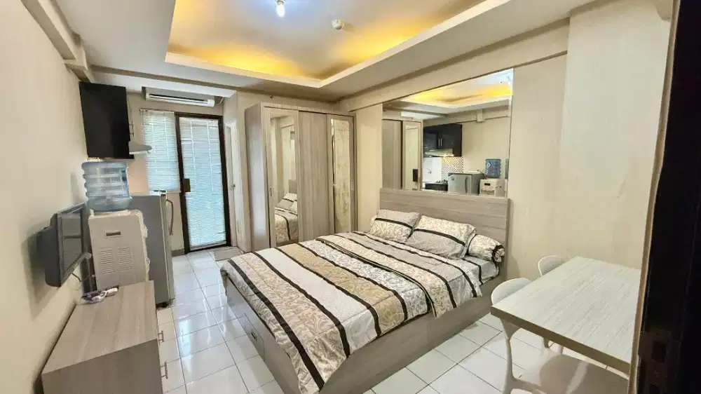 DISEWAKAN APARTEMEN STUDIO FULL FURNISHED MINIMALIST KEBAGUSAN CITY