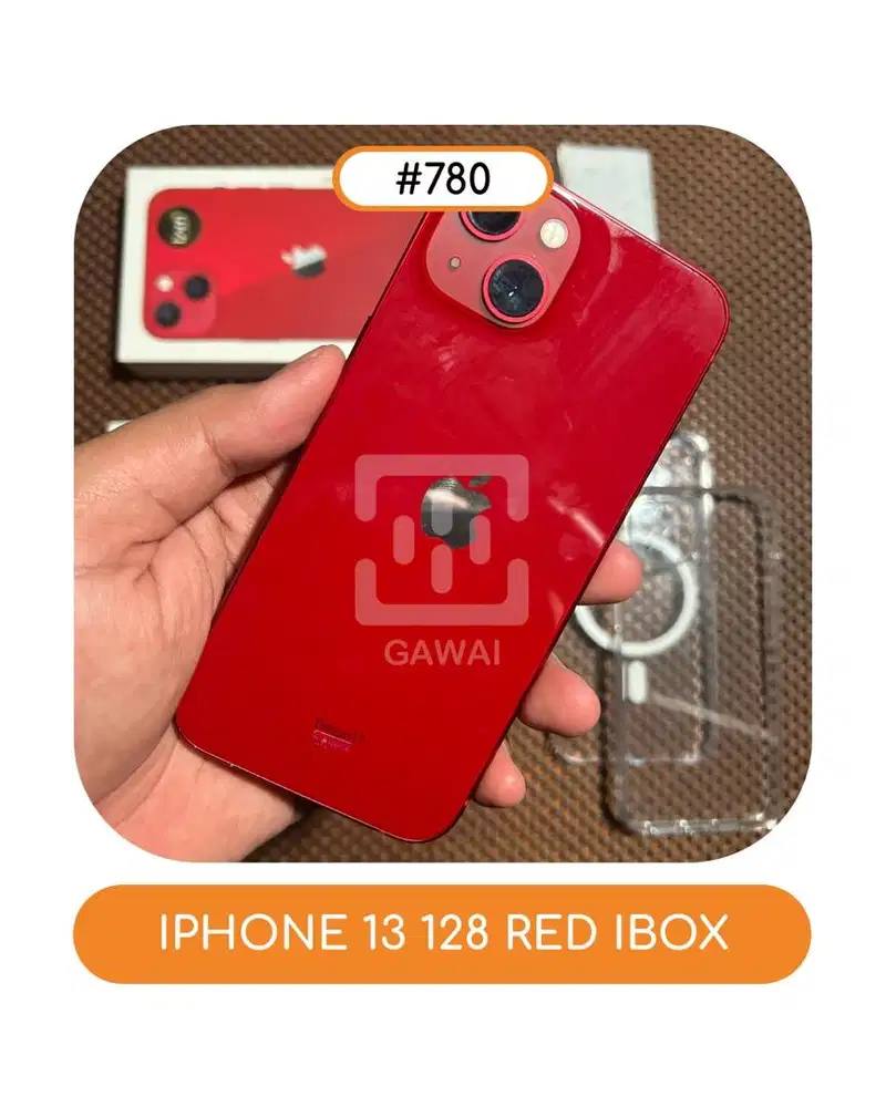 #780 Iphone 13 Red 128 Ibox BH 76%