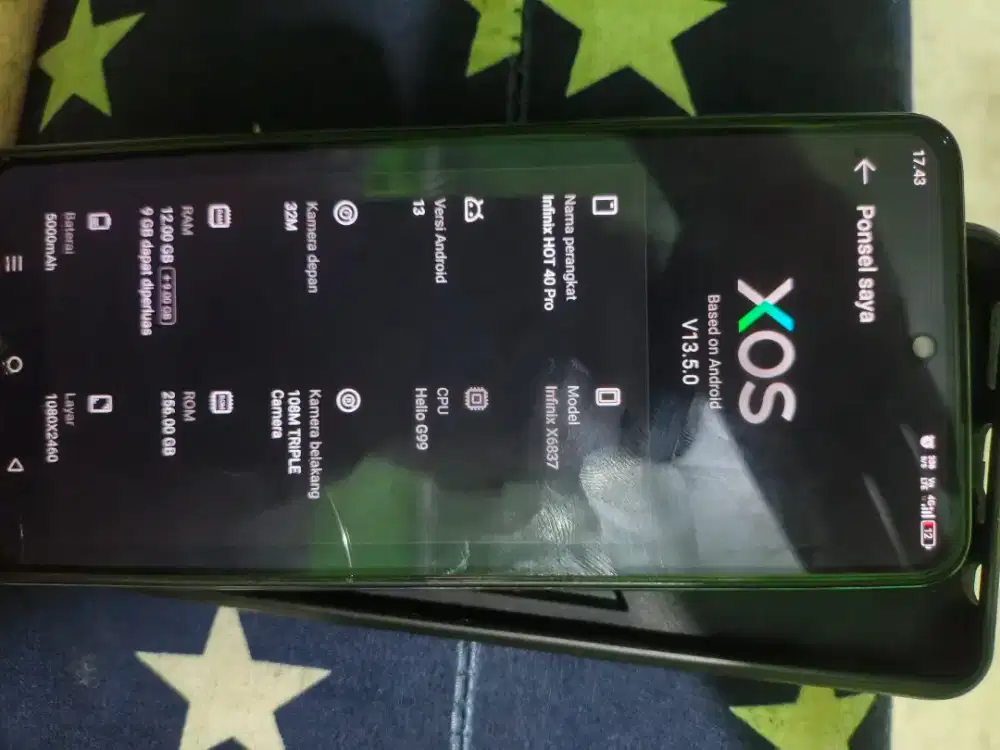 Jual infinix hot 40 pro RAM 12/256
