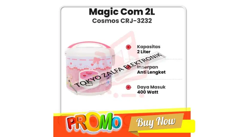 magic com 2 liter baru siap pakai