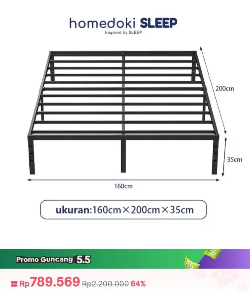 Dipan / Ranjang 160x200 queen size