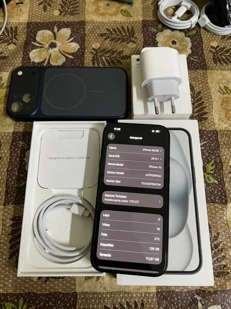 IPHONE 15 128GB RESMI IBOX