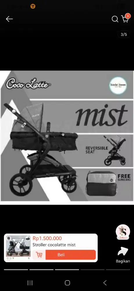 Stroller cocolatte BNS series