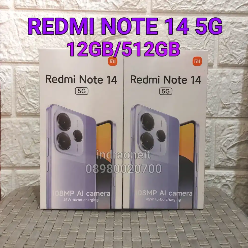 Xiaomi Redmi Note 14 5G 12/512 Lavender New Fresh BNIB No Repack