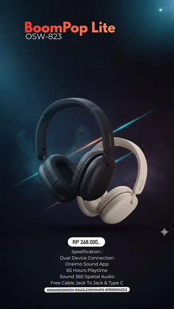 Headphone Oraimo BoomPop Lite OHP-317