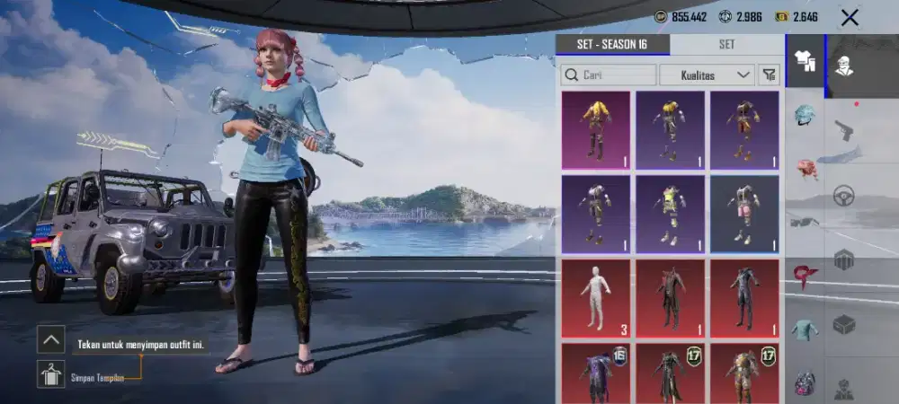 Pubg mobile Pensiun Set mummy ada 3