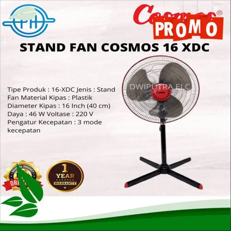 kipas angin cosmos berdiri kaki Silang