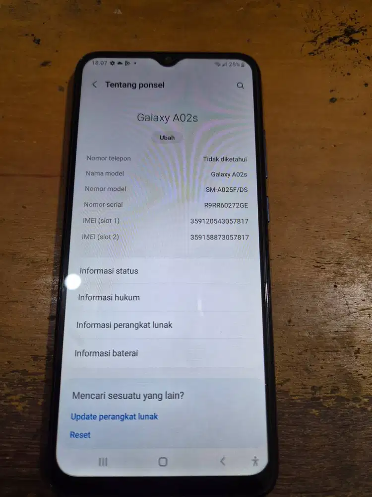 Handphone Samsung A02S
