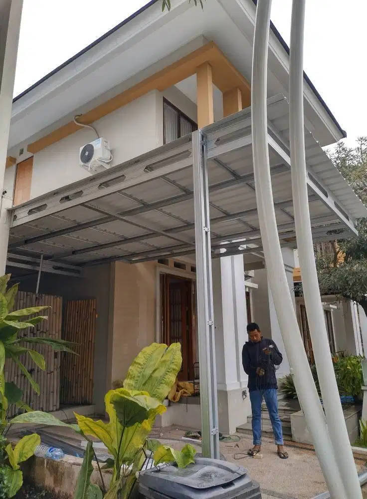Kanopi Baja Ringan UPVC ALDERON/DRSHIELD Berkualitas Bahan SNI Kokoh