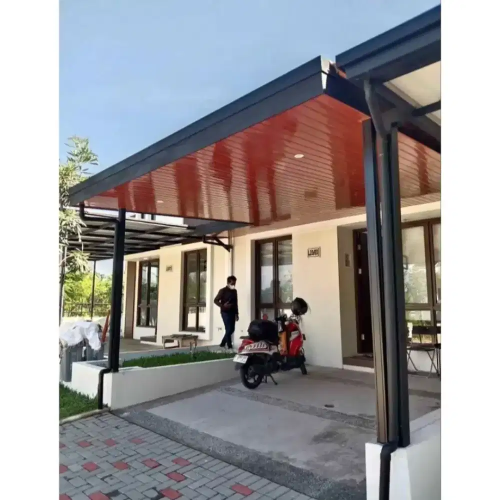 Kanopi bajaringan plus plafon PVC