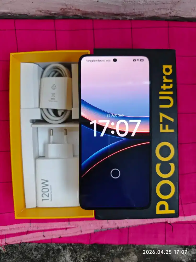 Poco F7 Ultra 12/256 Fullset ori segel spec Ultra garansi 2027