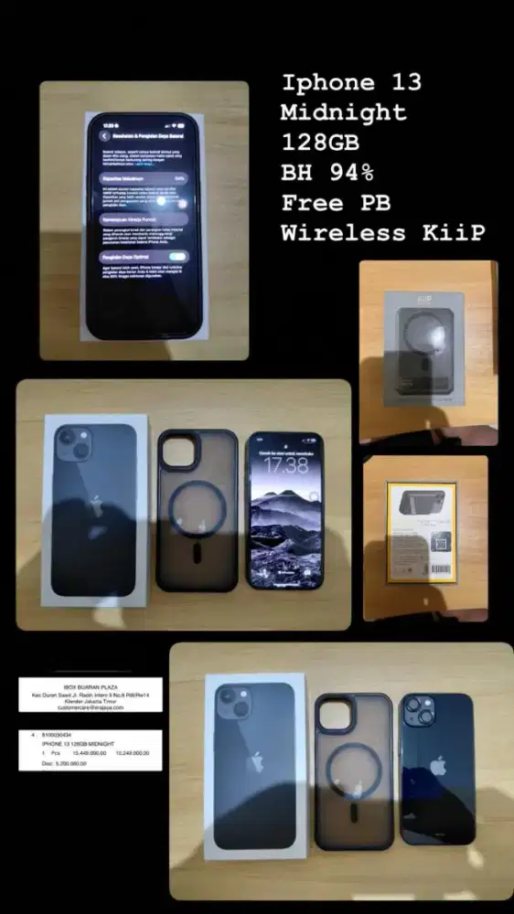 Iphone 13 IBOX Midnight 128GB BH 94%