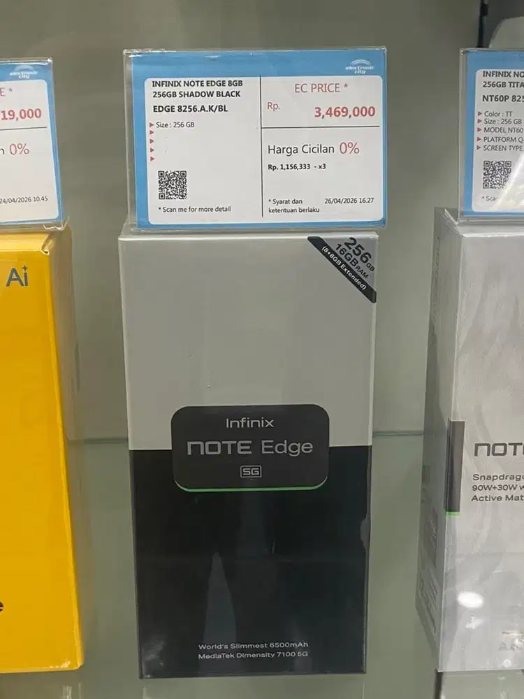 Infinix Note Edge 8GB 256GB Shadow Black