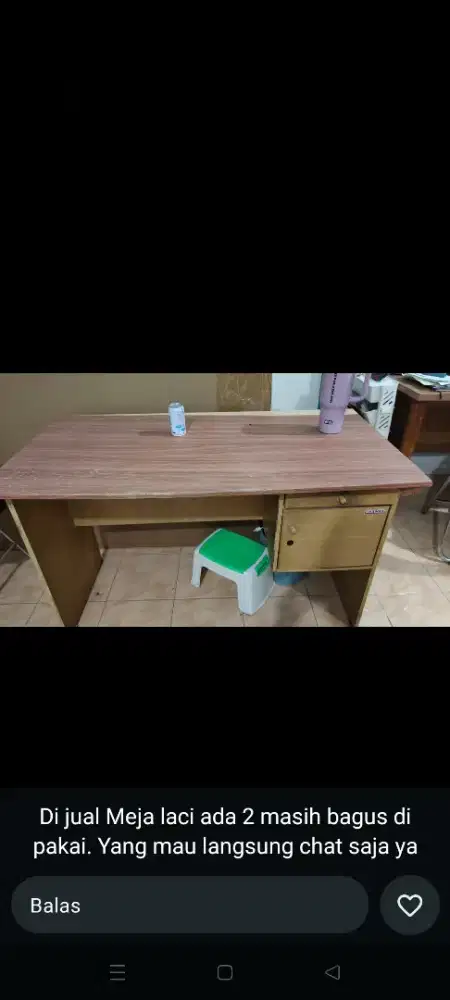 Meja 2 Laci Bagus dan Terawat